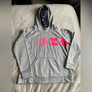 Girls under armour hooded sweatshirt